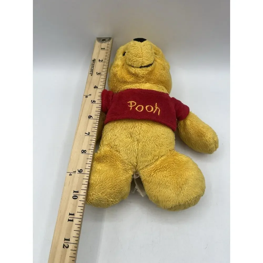 Disney Winnie The Pooh Plush Bear Red Shirt Stuffed Animal Toy 10 Inch